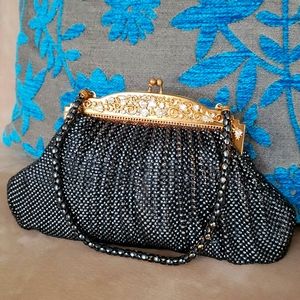 VTG Whiting and Davis Co. Mesh evening bag, pewter color